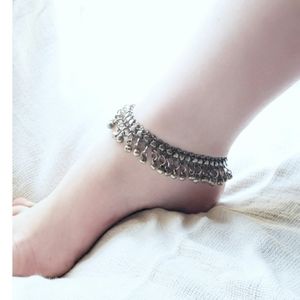 Vintage belly dance anklet boho jingle bells